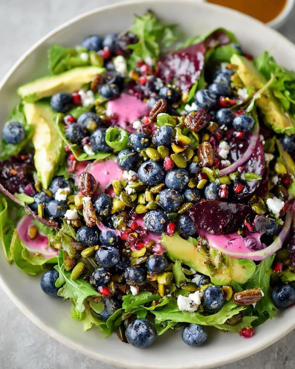 Blueberry Pistachio Spring Salad