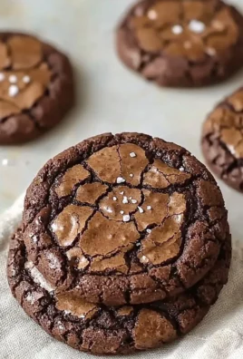 Delicious homemade brownie cookies stacked on a plate