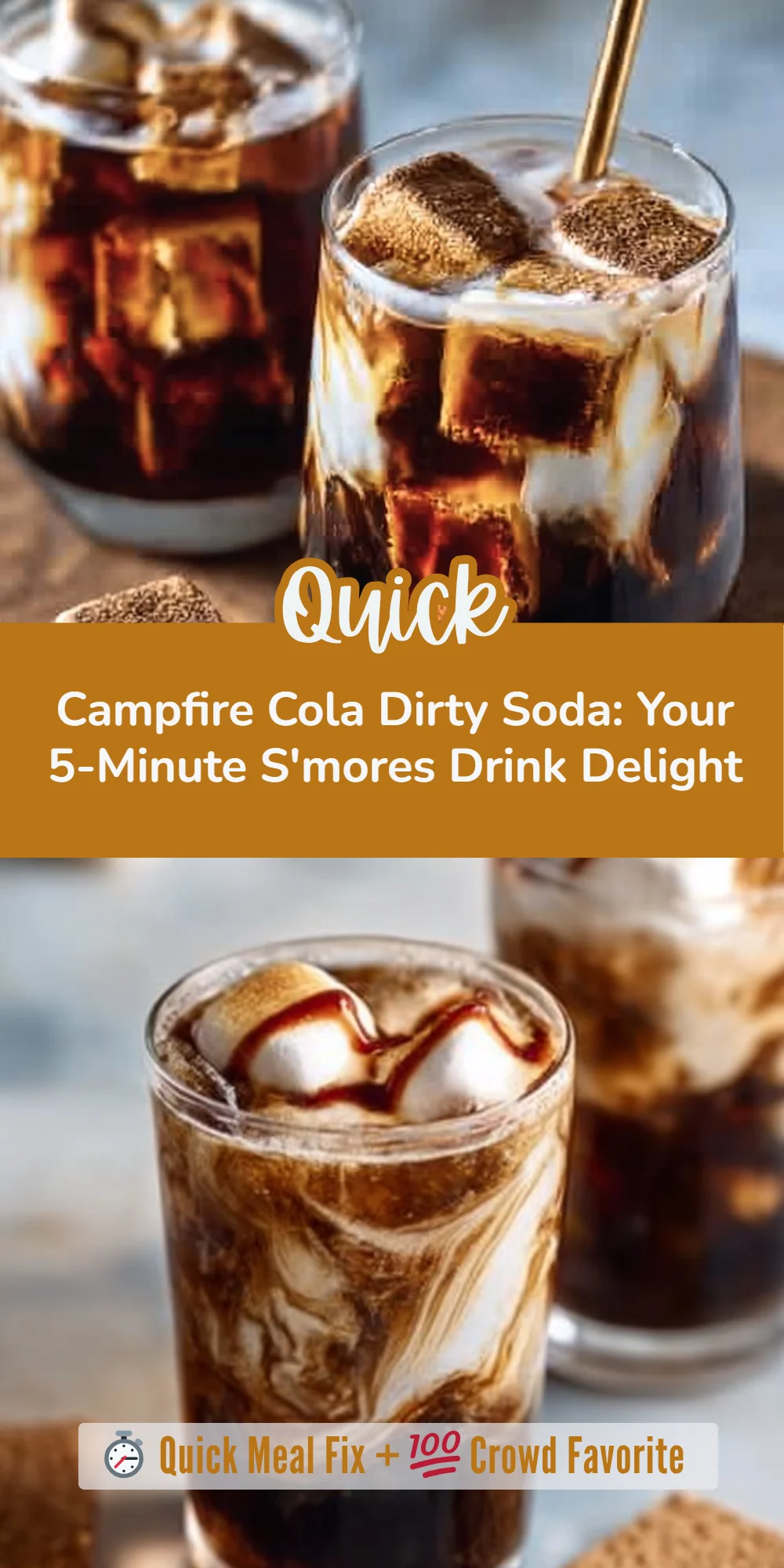 Campfire Cola Dirty Soda: Your 5-Minute S'mores Drink Delight