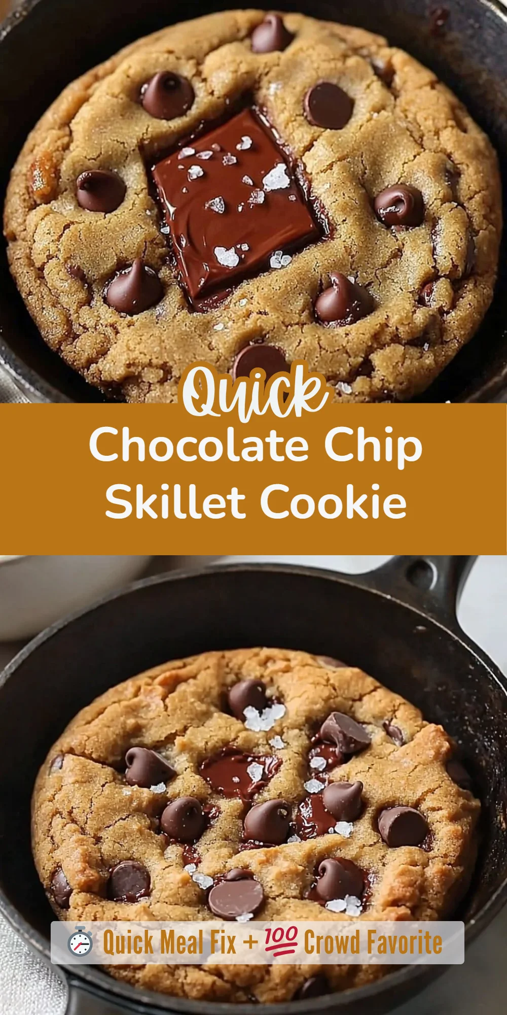 Chocolate Chip Skillet Cookie