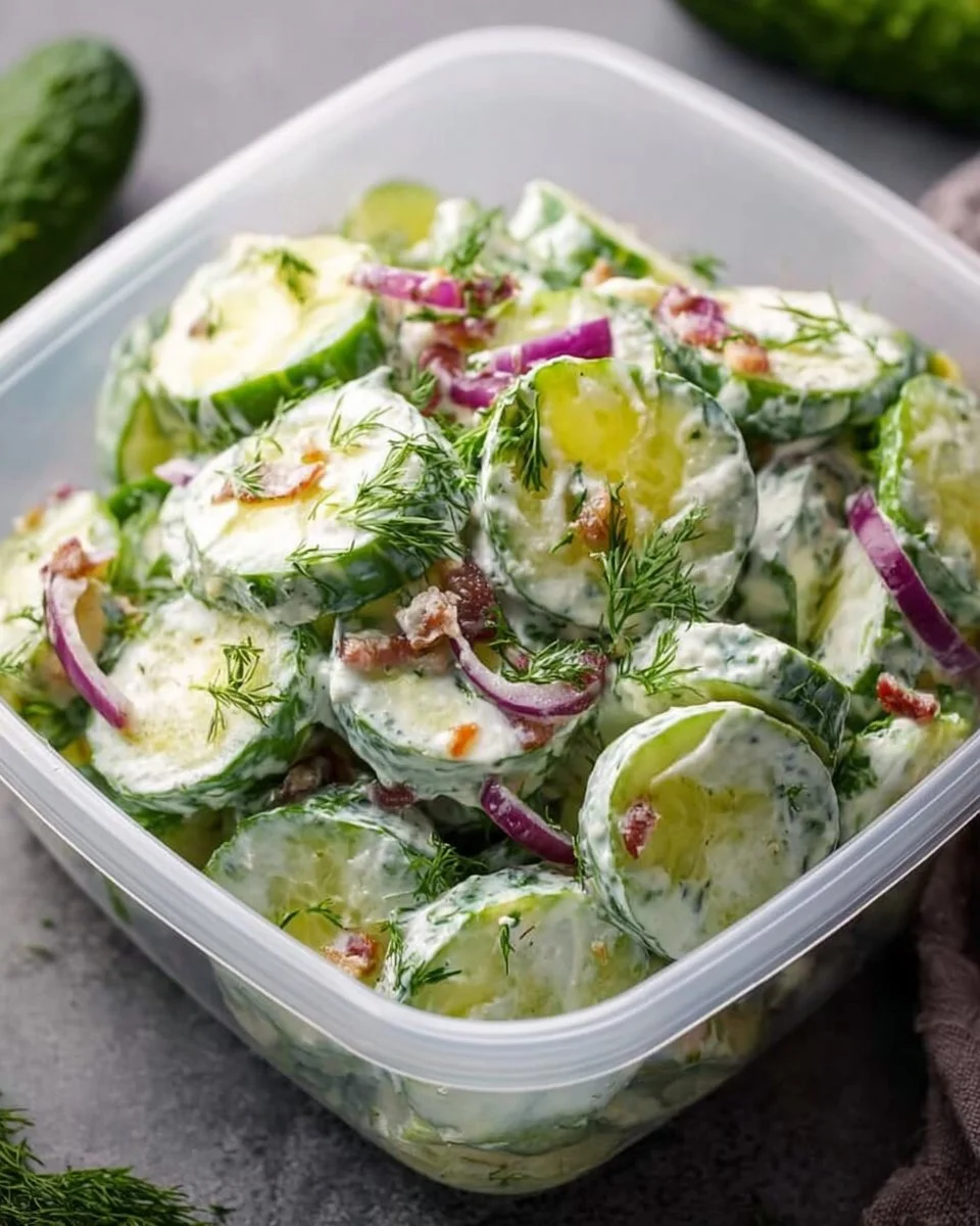 Creamy Cucumber Crack Salad