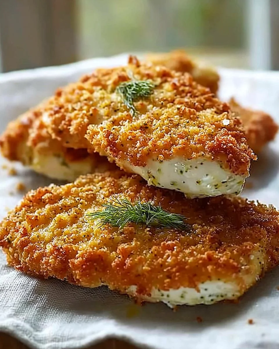 Crispy Dill Pickle Parmesan Chicken