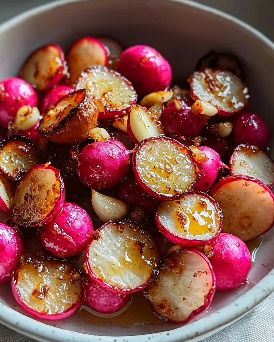 Crispy Roasted Radishes with Honey & Garlic Delight Your Tastebuds!