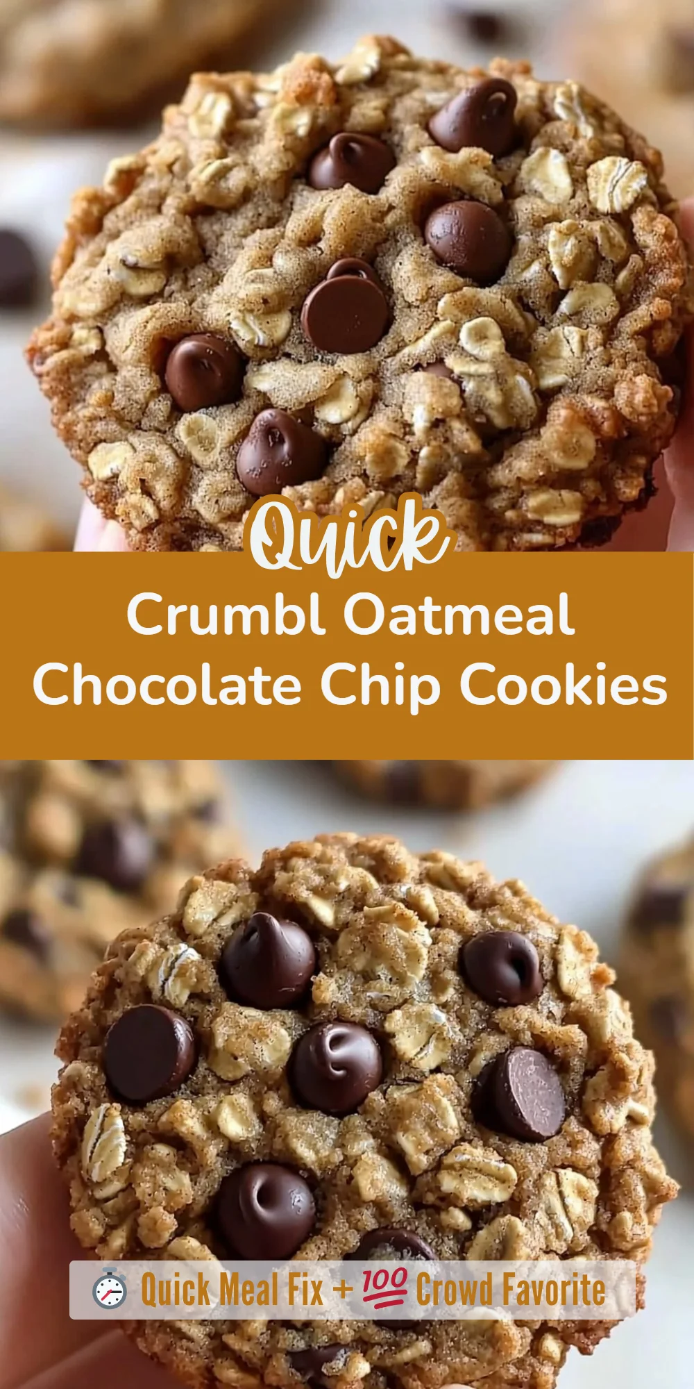Crumbl Oatmeal Chocolate Chip Cookies