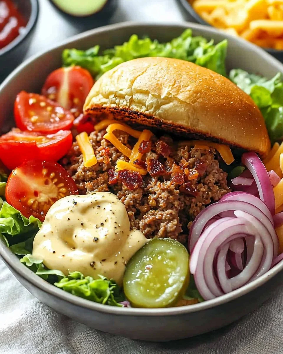 Healthy Burger Bowl - With Special Sauce