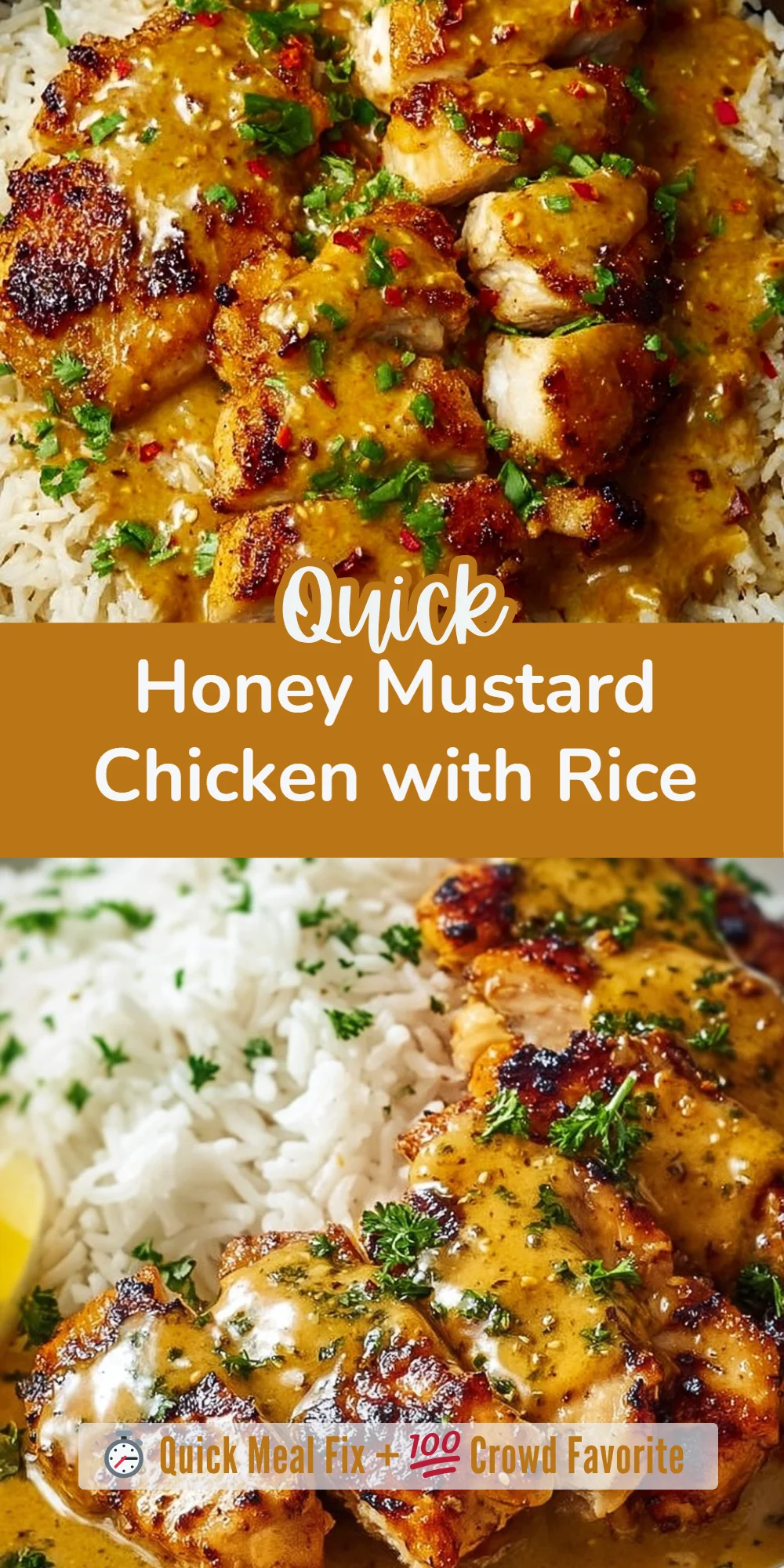 Honey Mustard Chicken with Rice