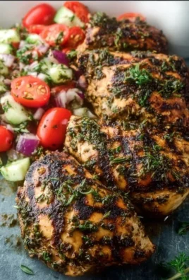Juicy Mediterranean chicken marinated for grilling or roasting