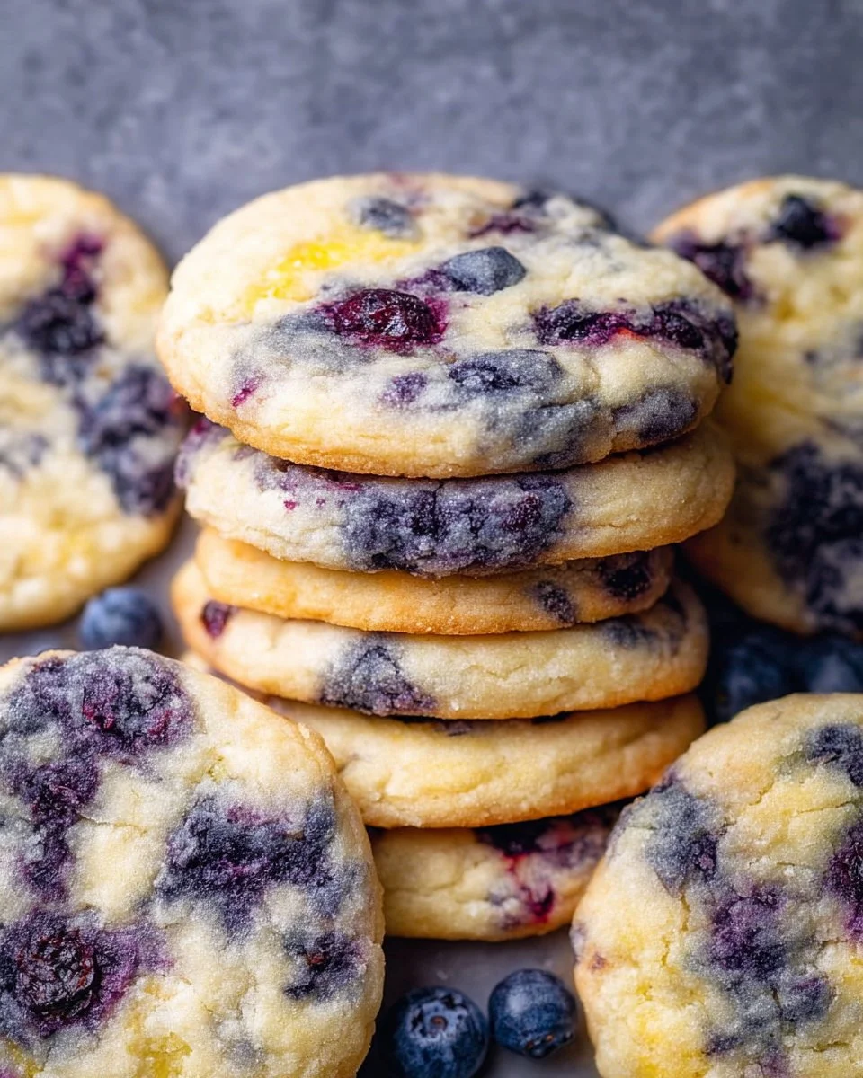 Lemon Blueberry Cheesecake Cookies