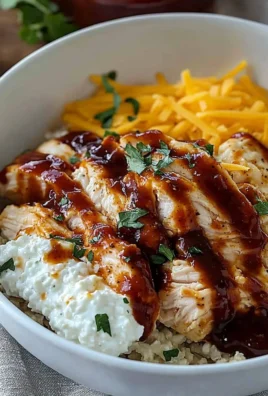 Delicious BBQ Ranch Chicken Bowl with 42g of protein for a healthy meal