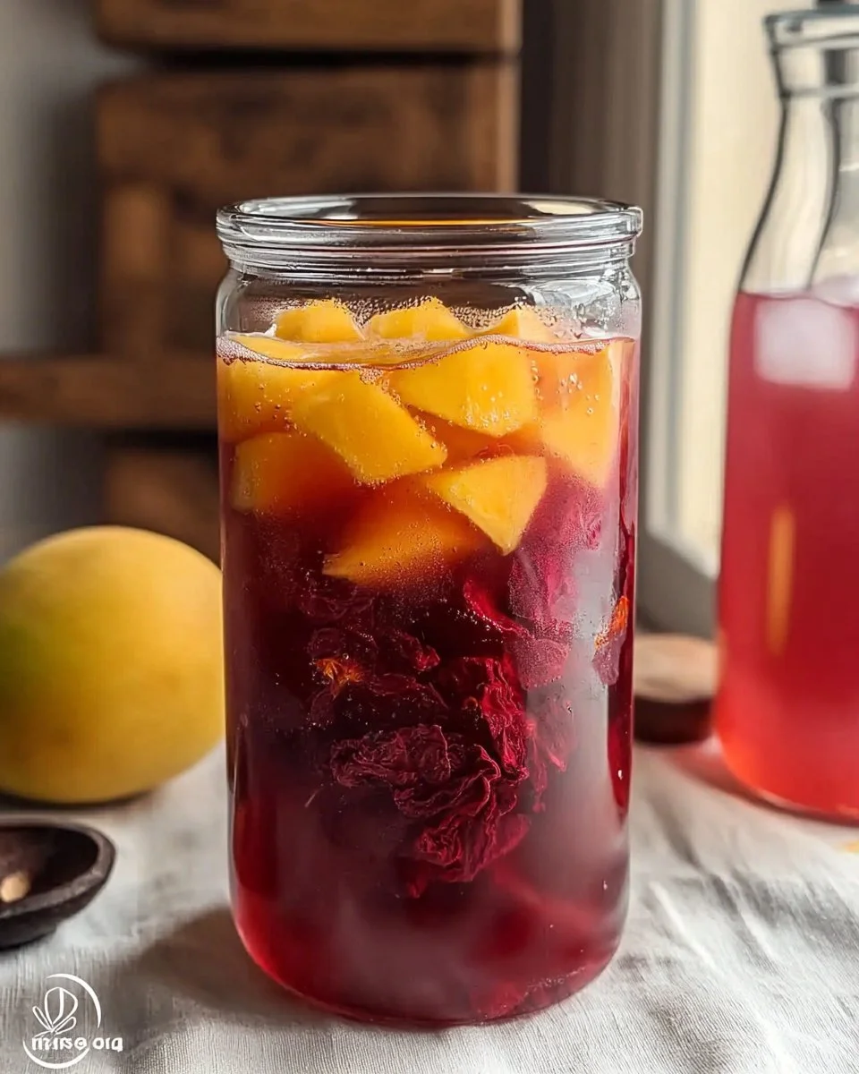 Mango Hibiscus Iced Tea