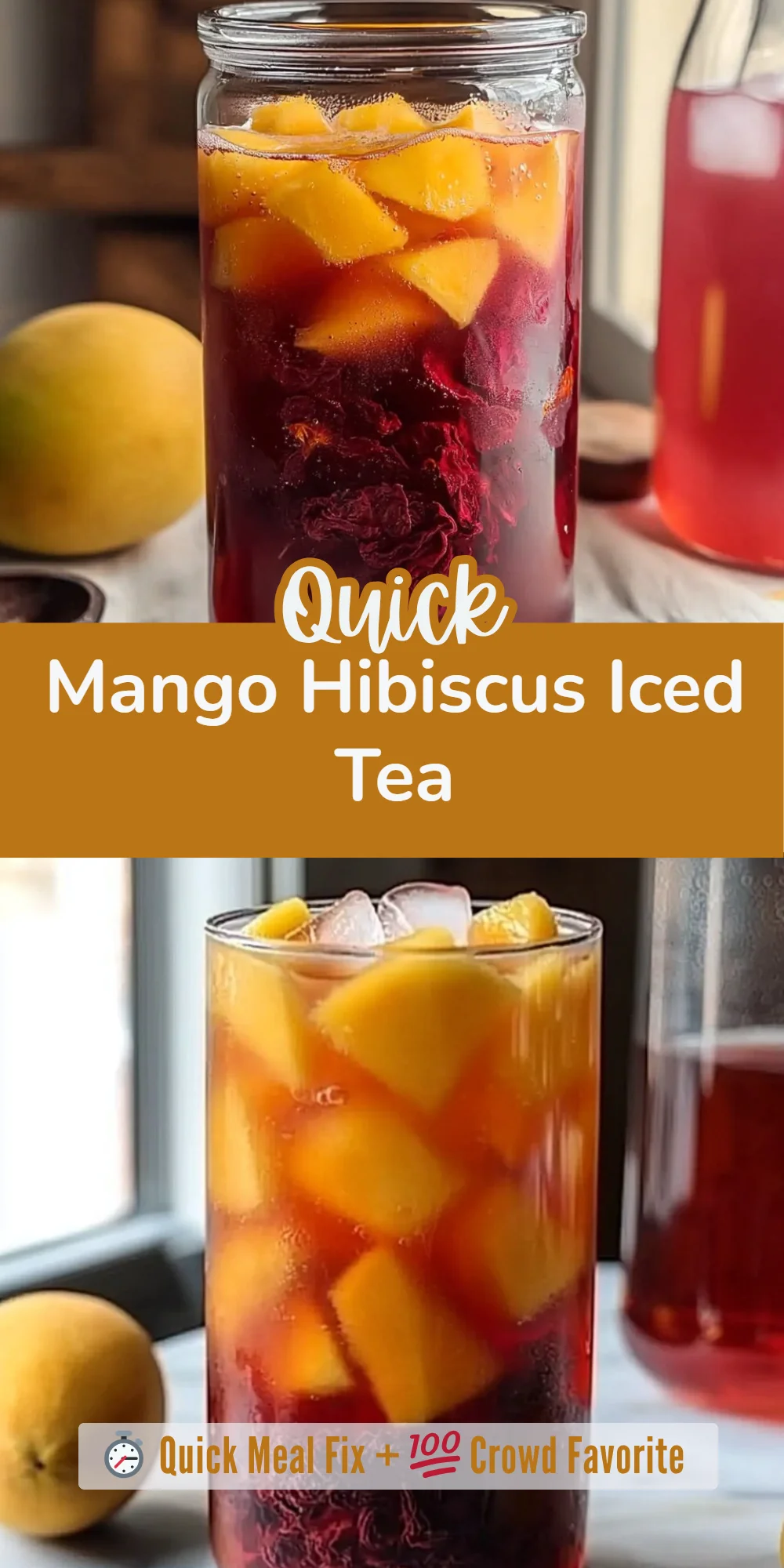 Mango Hibiscus Iced Tea
