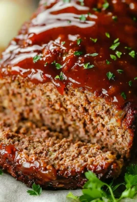 Delicious homemade meatloaf served with mashed potatoes