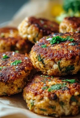 Mediterranean chicken patties made with fresh herbs and spices