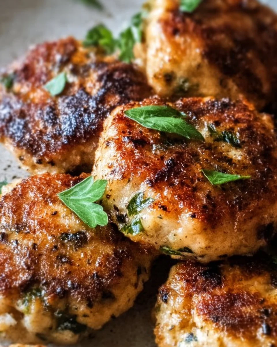 Mediterranean Chicken Patties