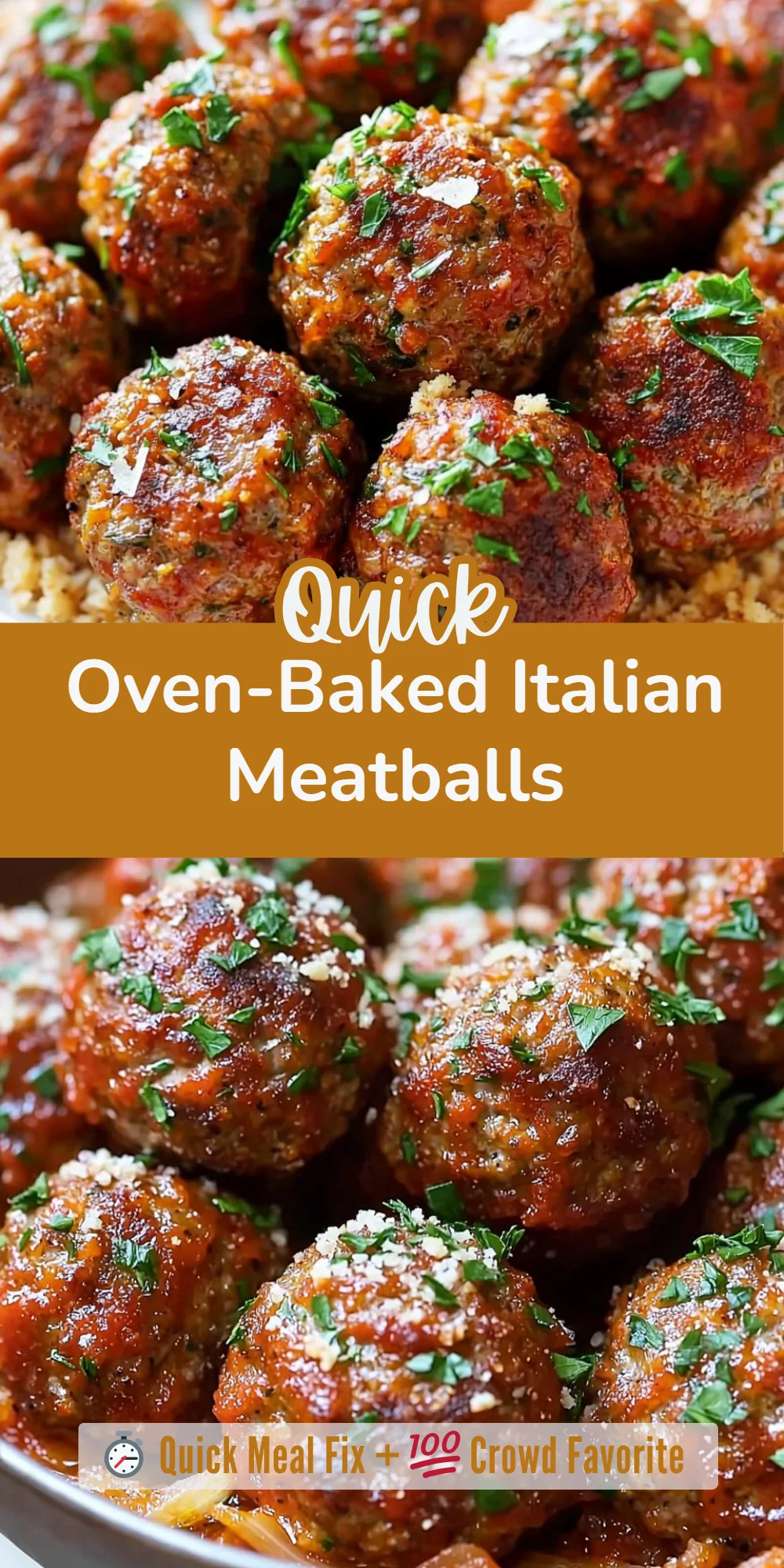 Oven-Baked Italian Meatballs
