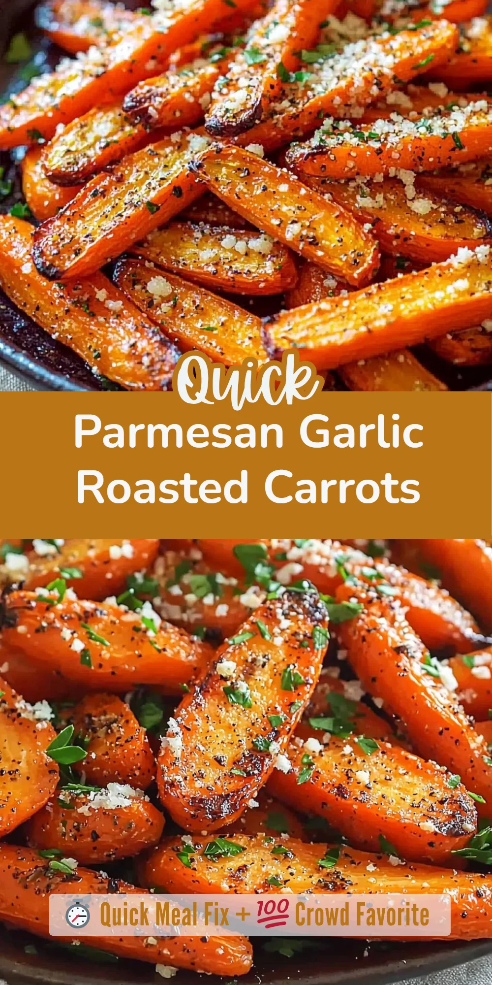 Parmesan Garlic Roasted Carrots