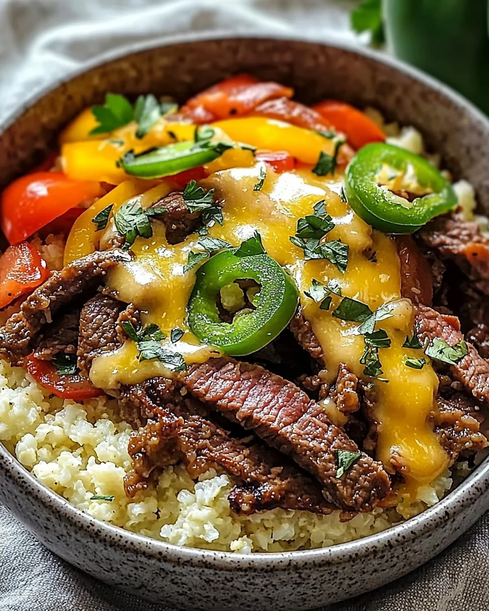 Philly Cheesesteak Bowls