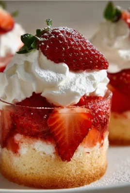 Delicious quick strawberry shortcake cups with fresh strawberries and whipped cream
