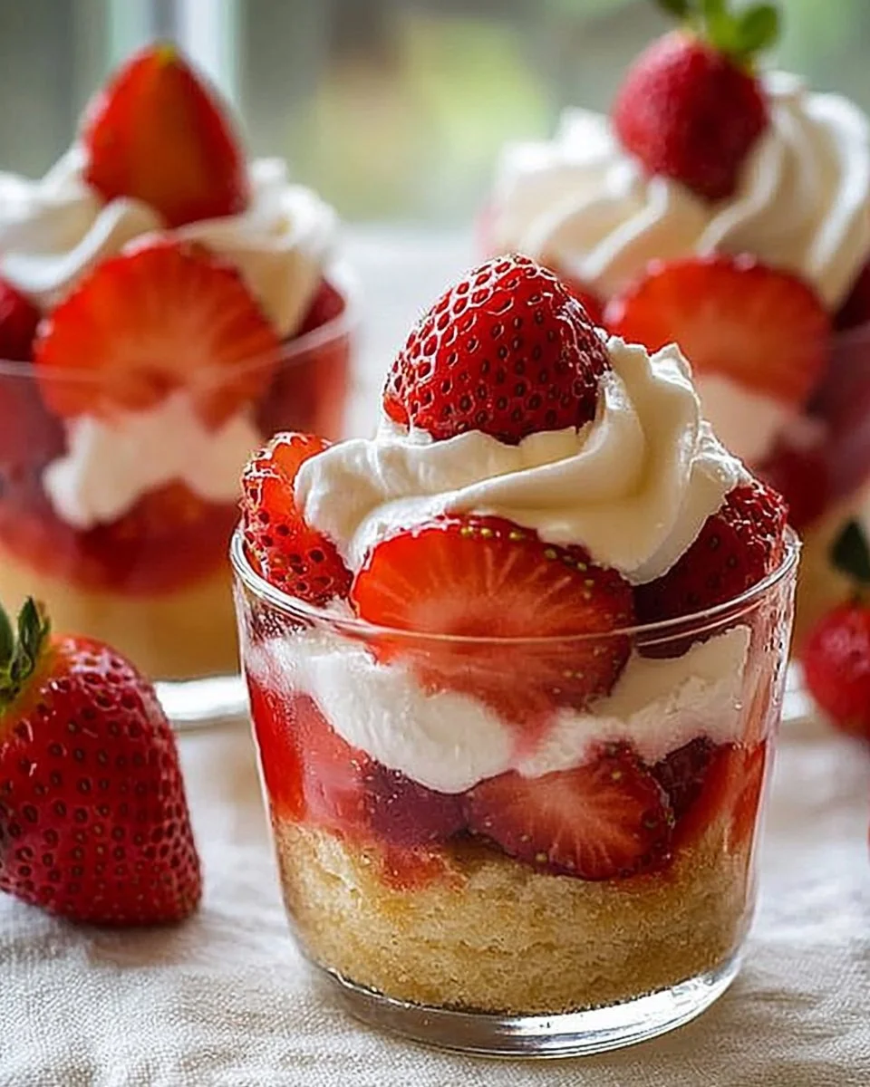 Quick Strawberry Shortcake Cups
