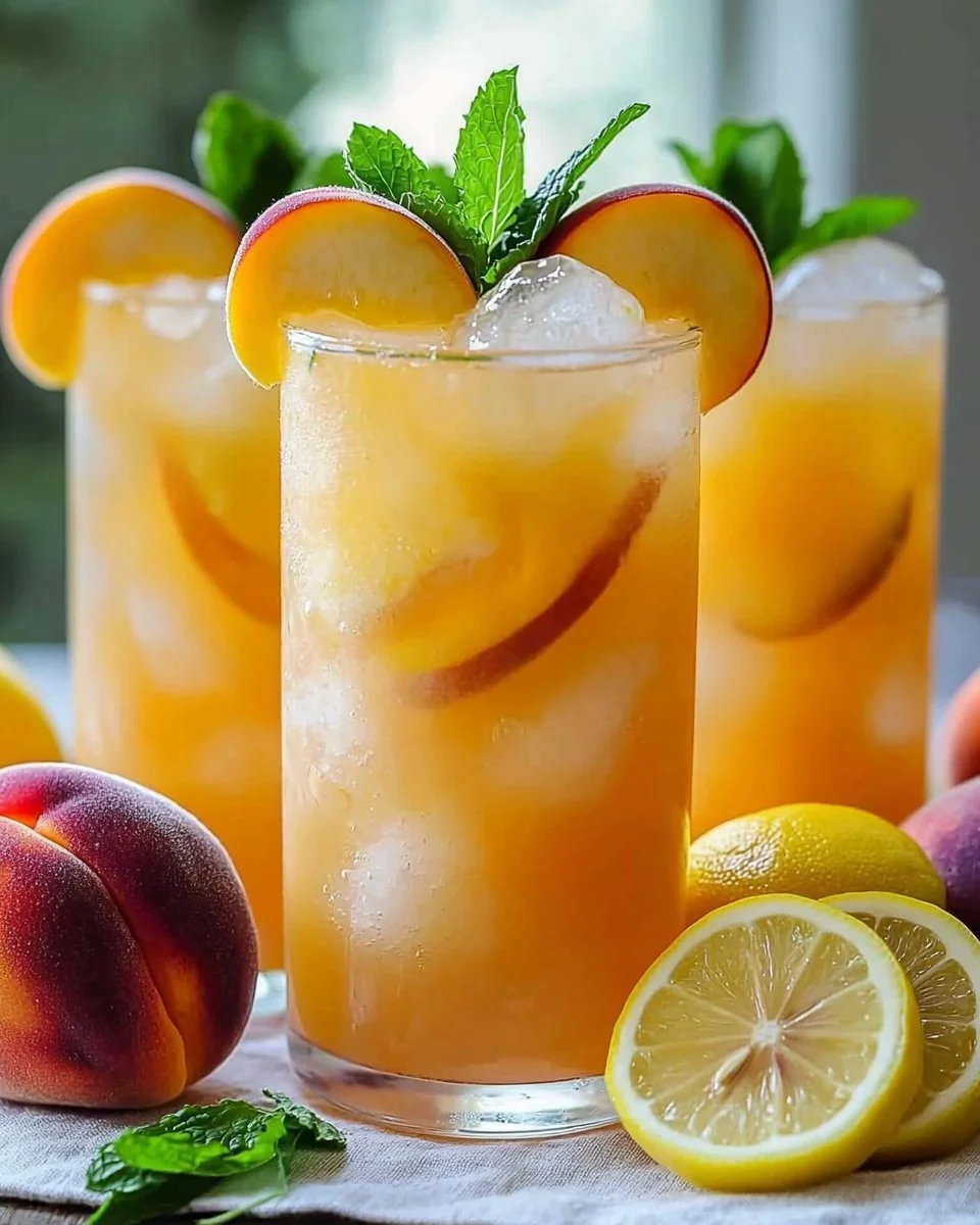 Refreshing Peach Lemonade