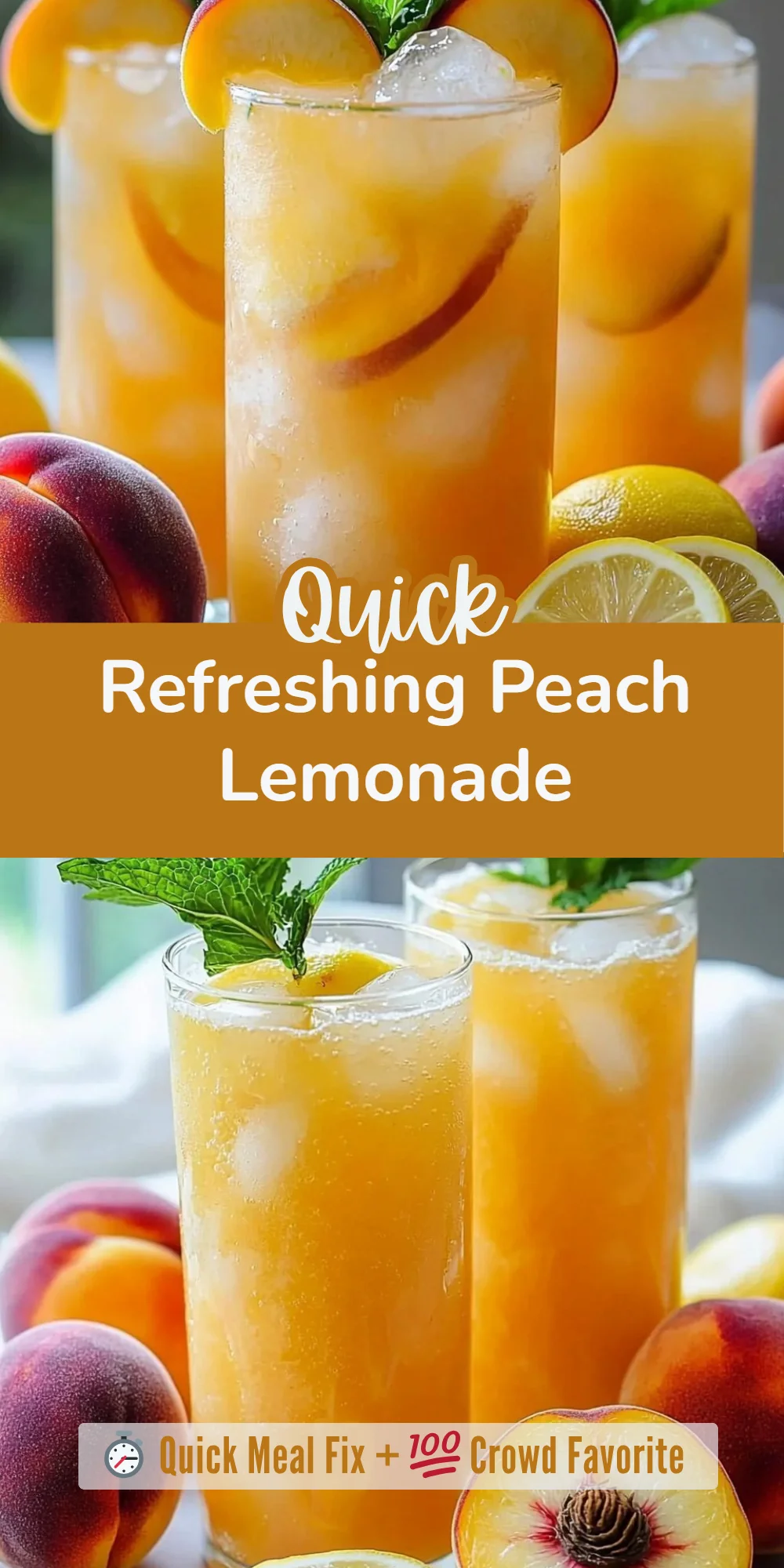 Refreshing Peach Lemonade