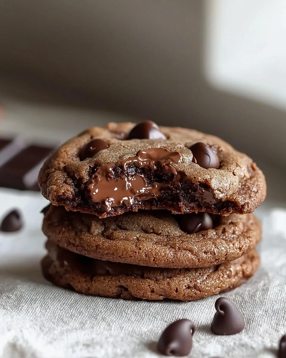 Single Serve Double Chocolate Chip Cookie