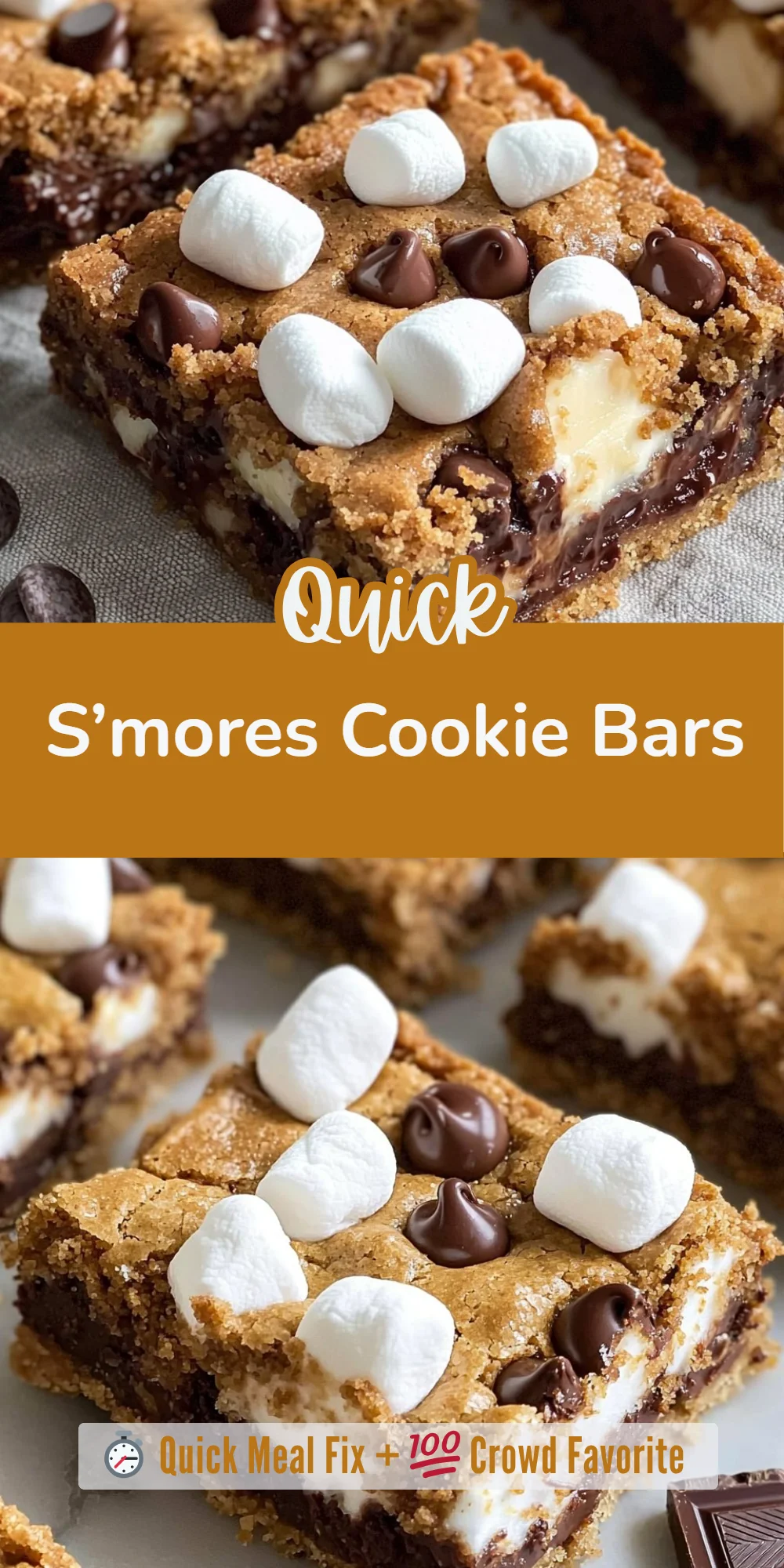 S’mores Cookie Bars