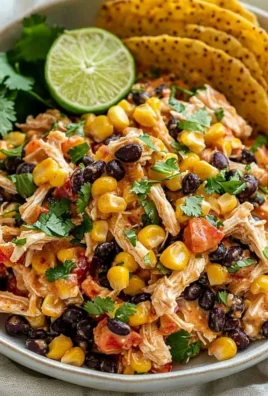 Delicious Southwestern chicken salad with fresh ingredients and vibrant colors.