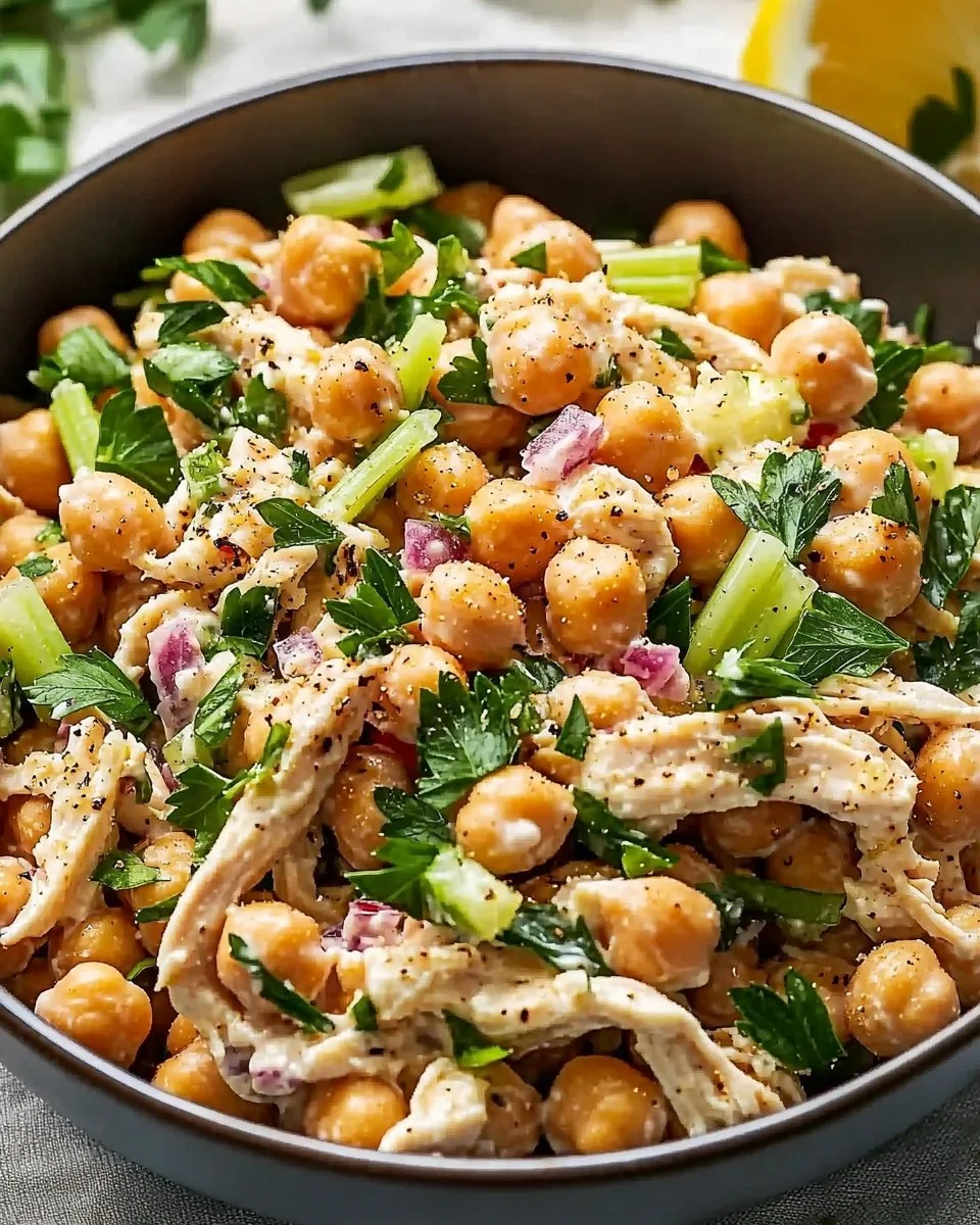 The Best Chickpea Chicken Salad