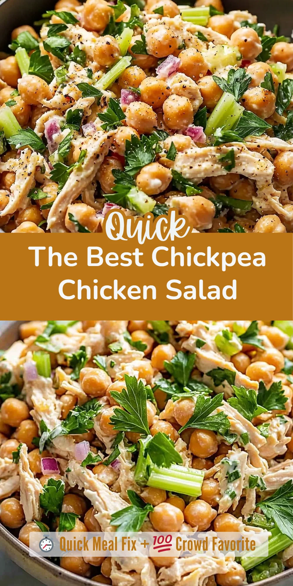 The Best Chickpea Chicken Salad