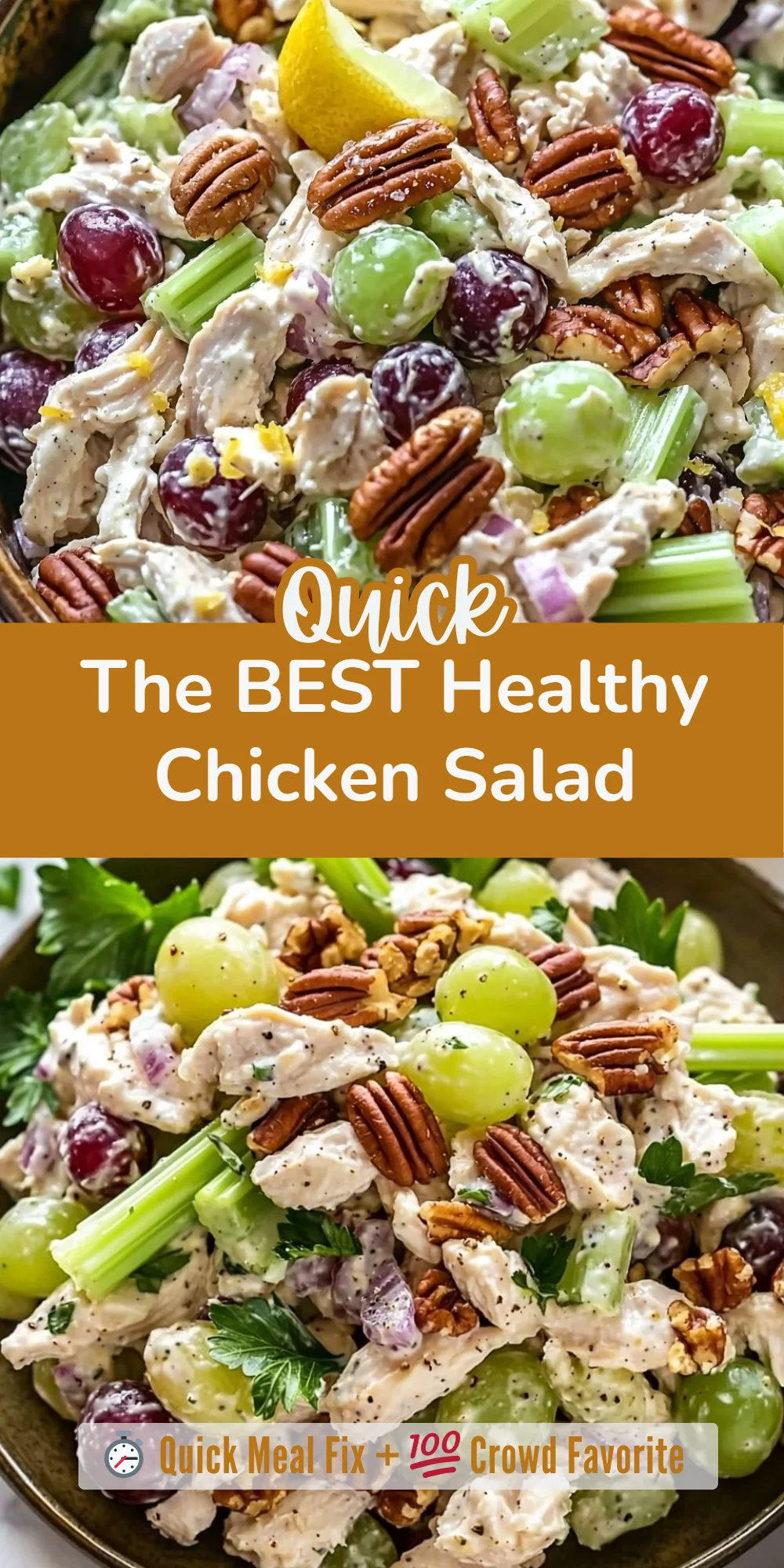 The BEST Healthy Chicken Salad