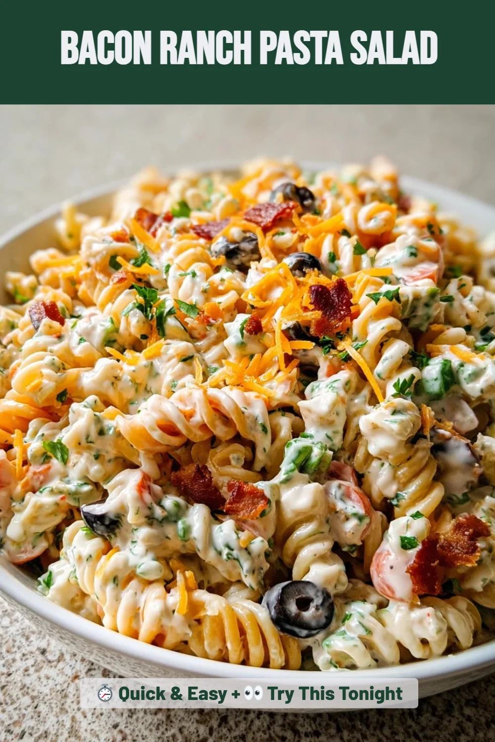 Bacon Ranch Pasta Salad