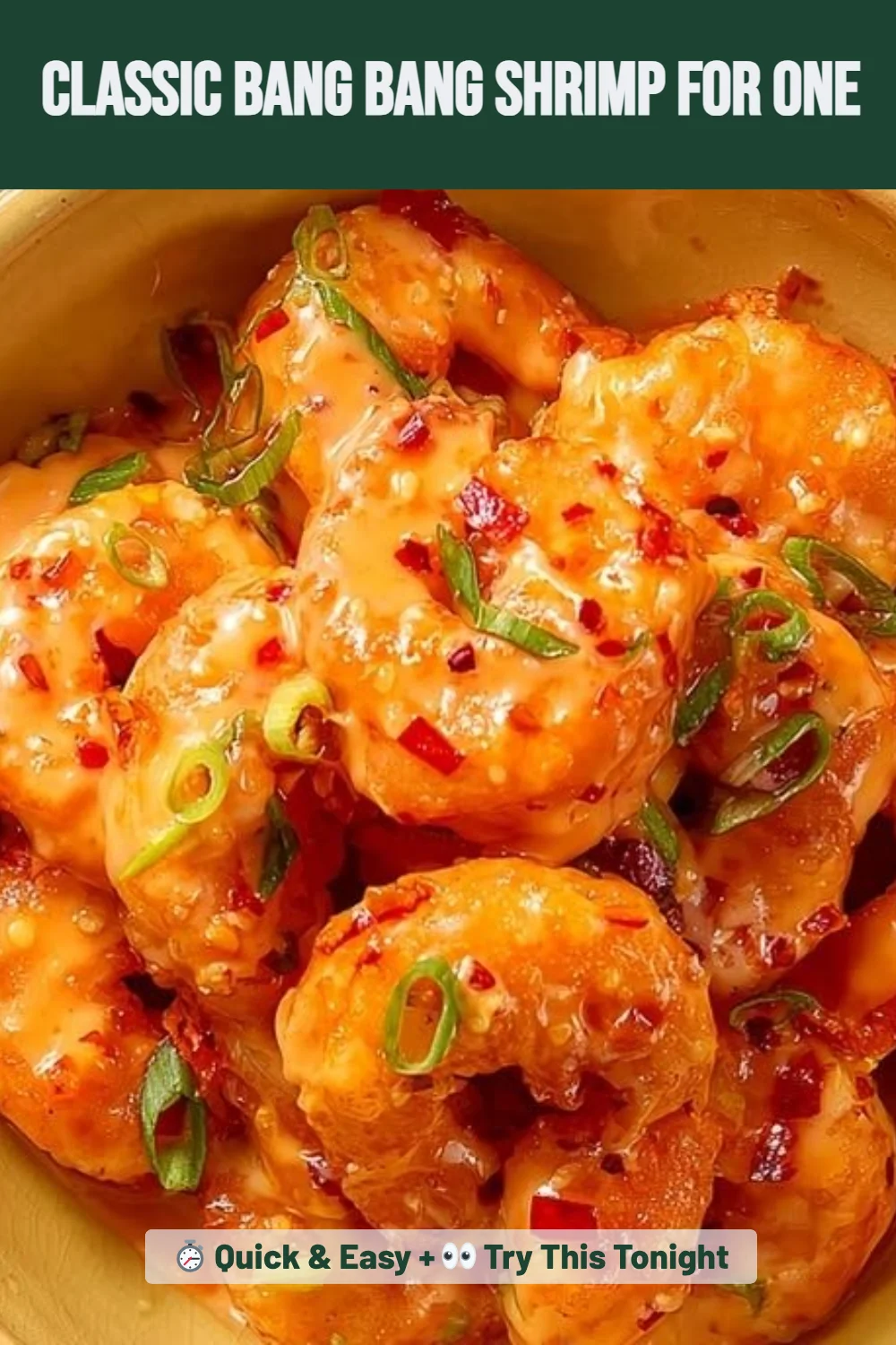 Classic Bang Bang Shrimp for One