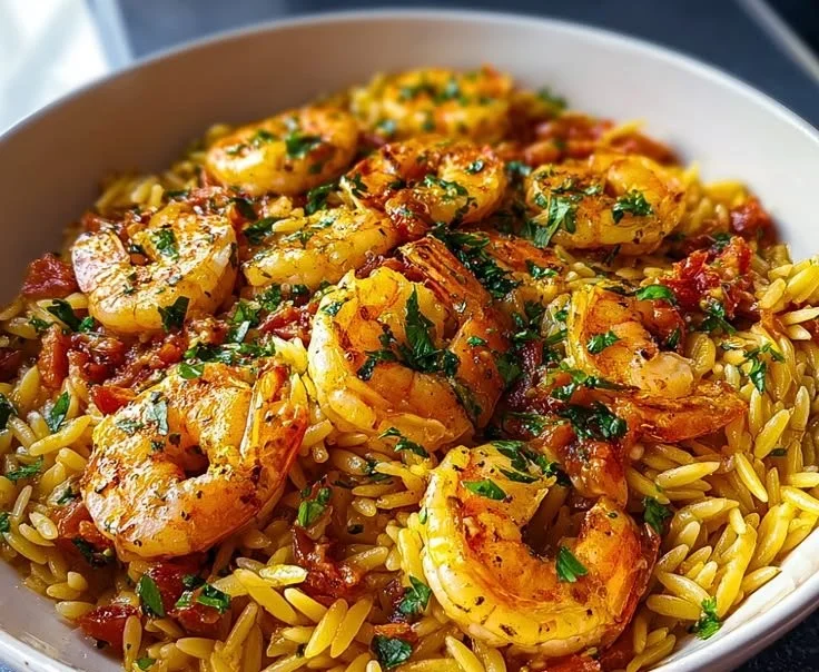 Creamy Shrimp Orzo