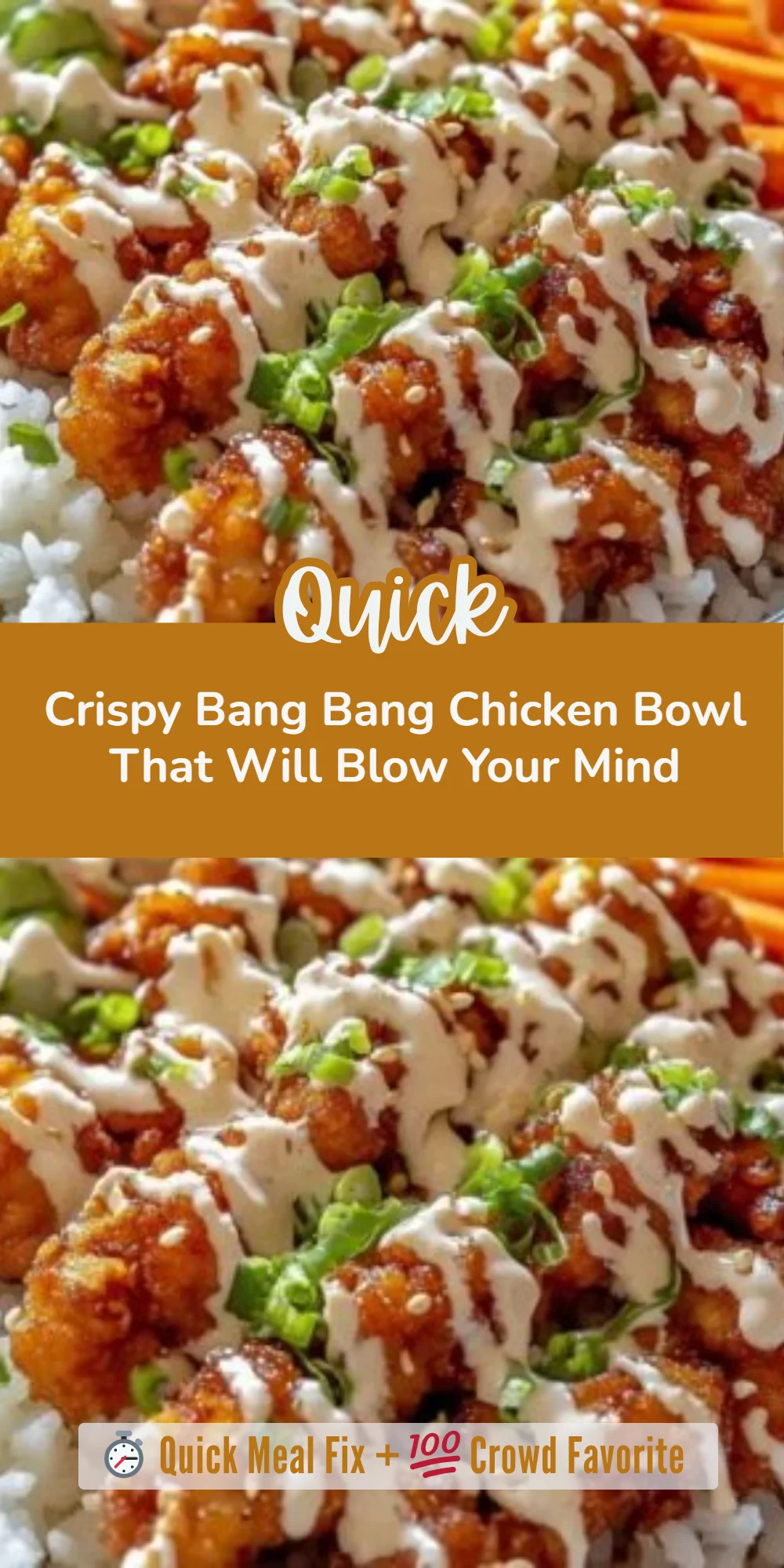 Crispy Bang Bang Chicken Bowl That Will Blow Your Mind