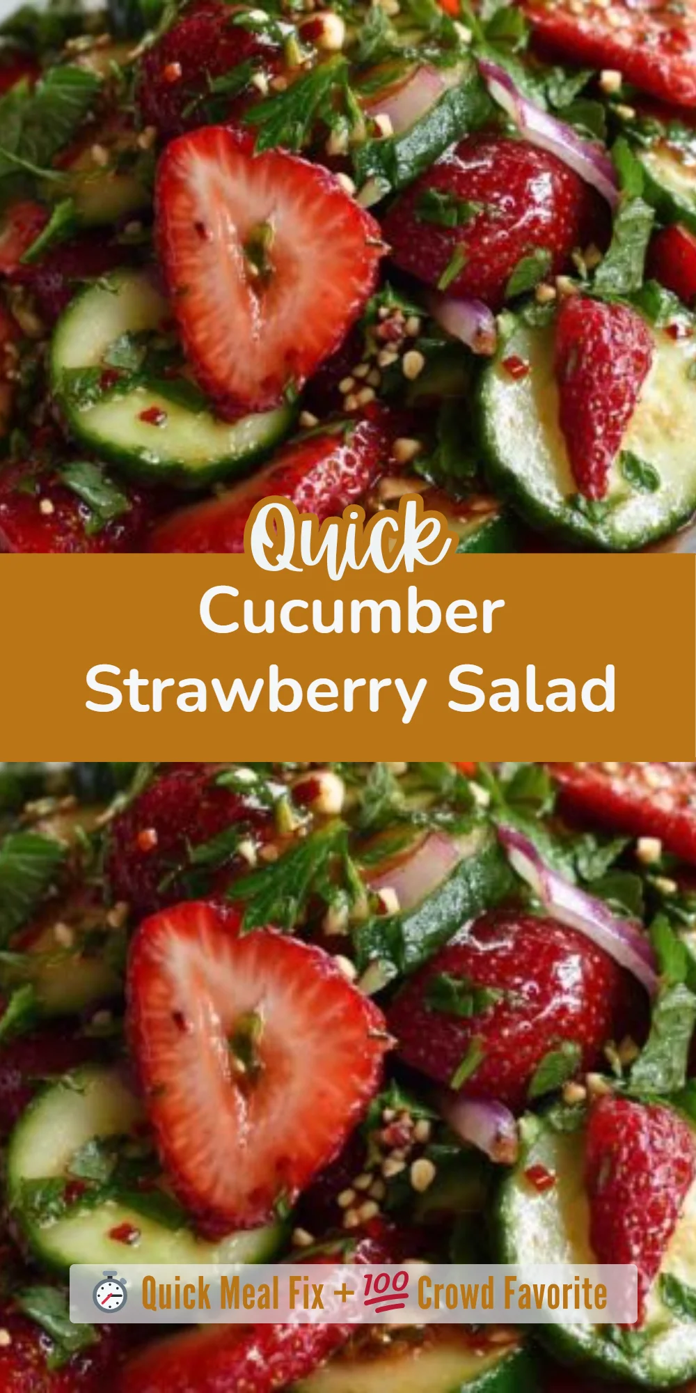 Cucumber Strawberry Salad