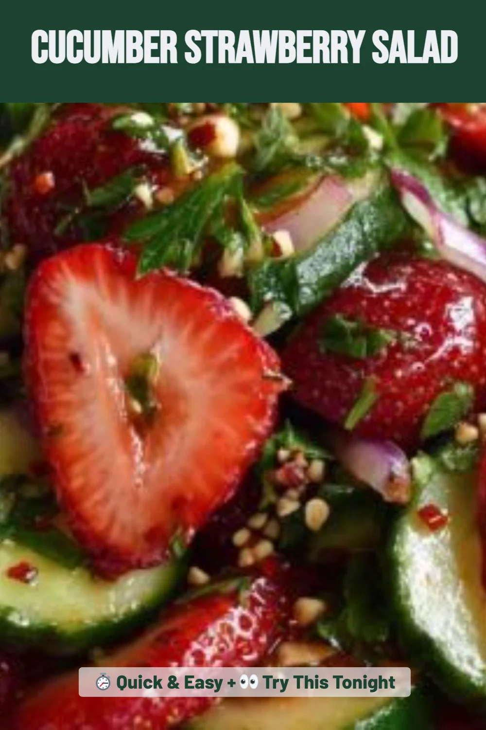 Cucumber Strawberry Salad