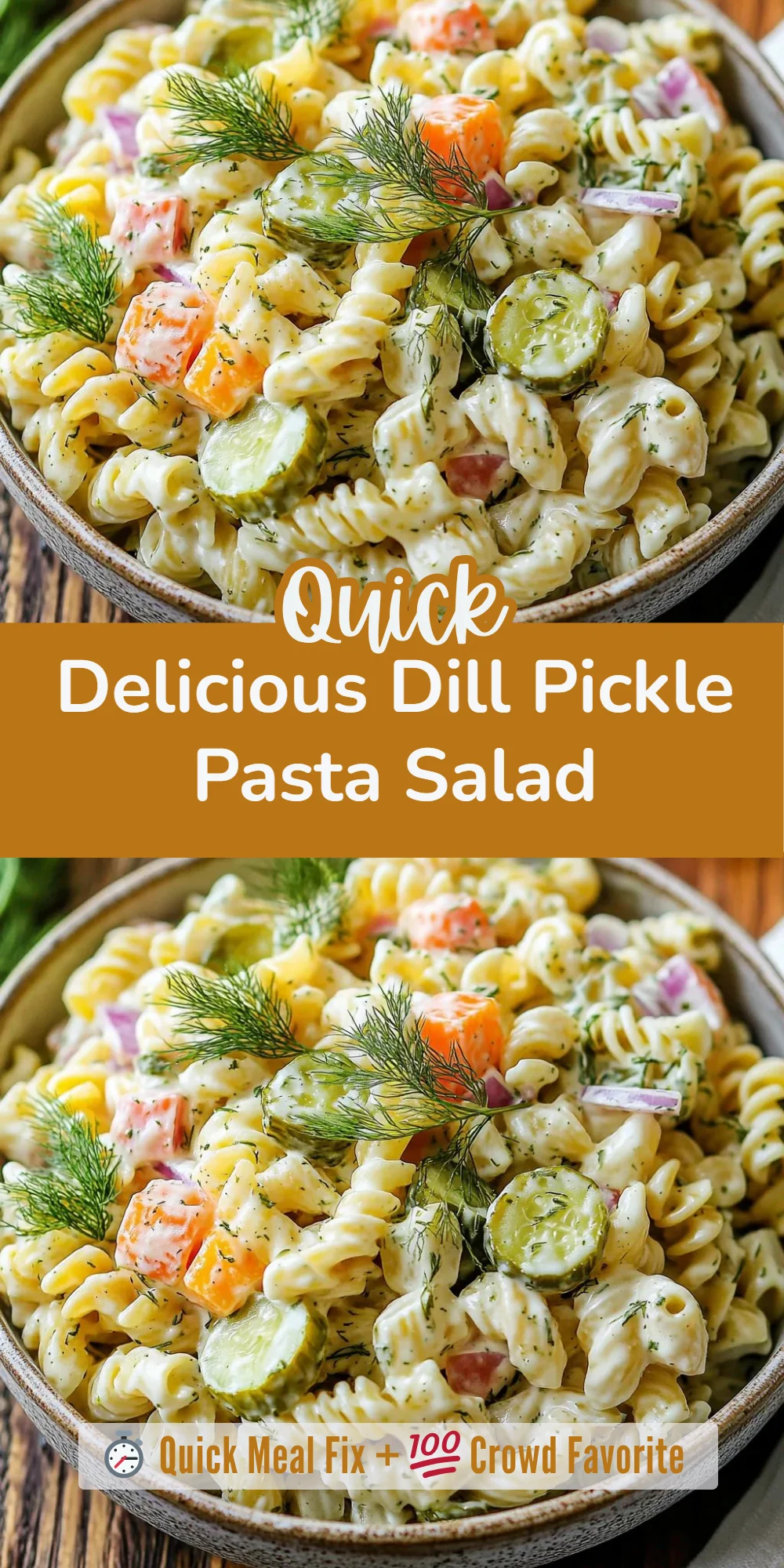 Delicious Dill Pickle Pasta Salad