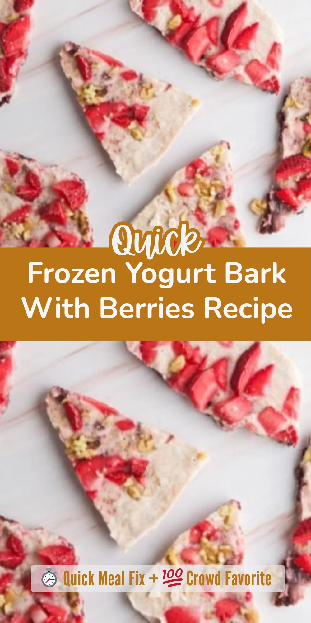 Frozen Yogurt Bark With Berries Recipe