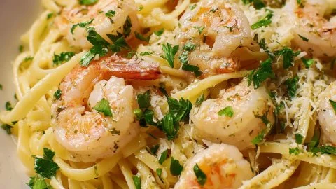 Garlic Shrimp Pasta