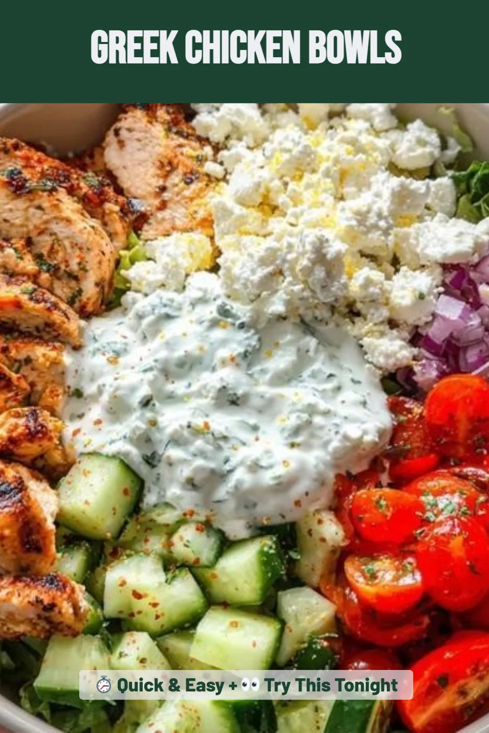 Greek Chicken Bowls
