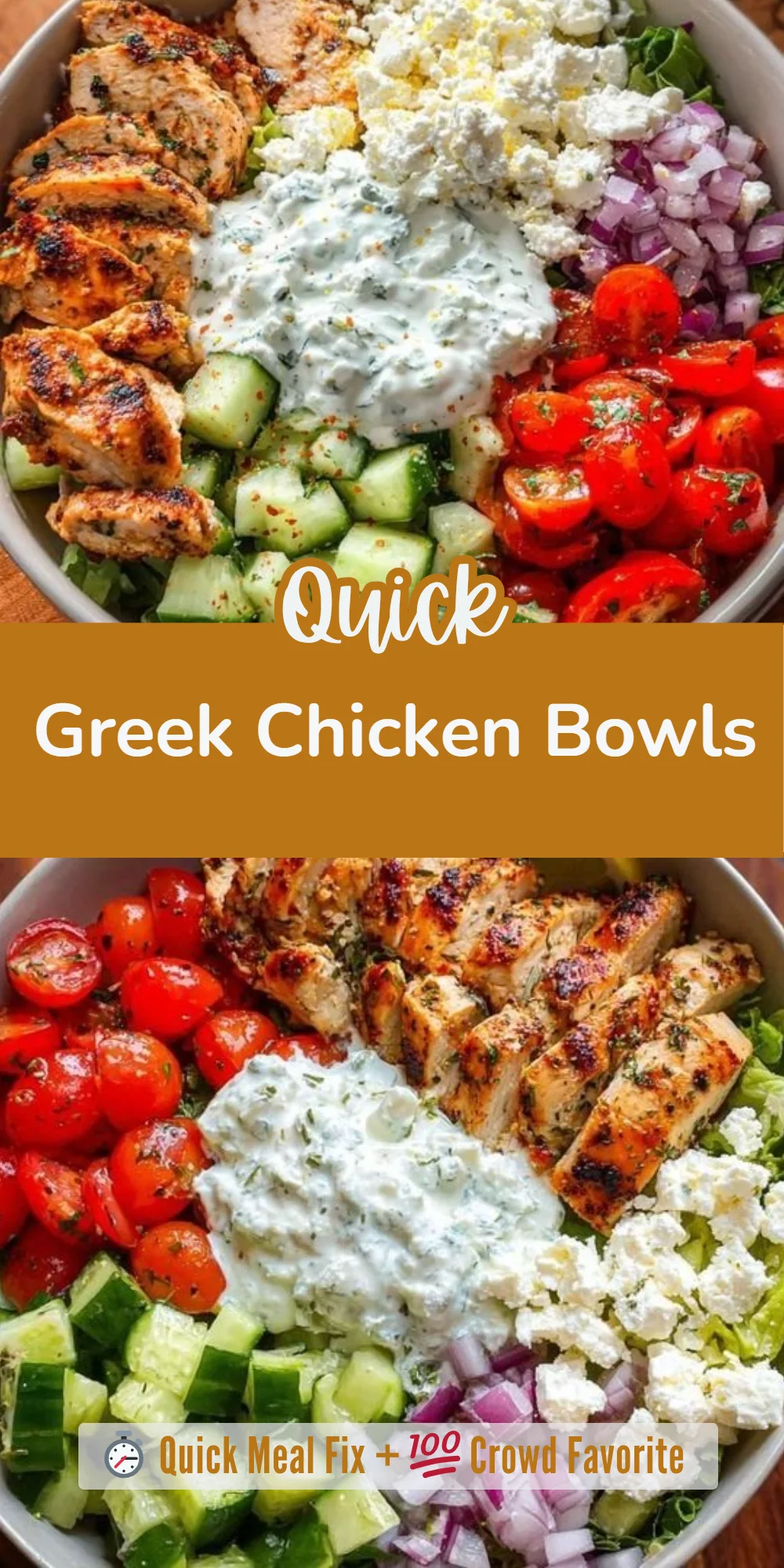 Greek Chicken Bowls