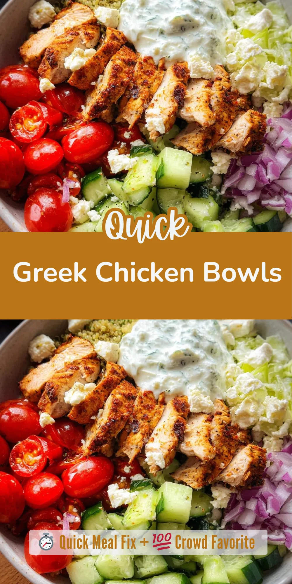 Greek Chicken Bowls