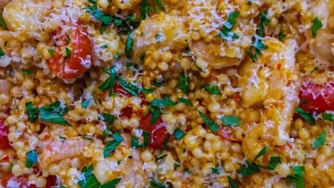 Harissa Shrimp Couscous