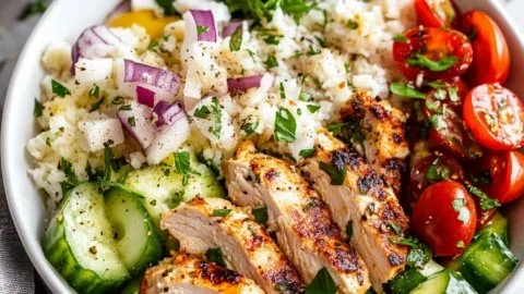 Healthy Greek Chicken Bowls