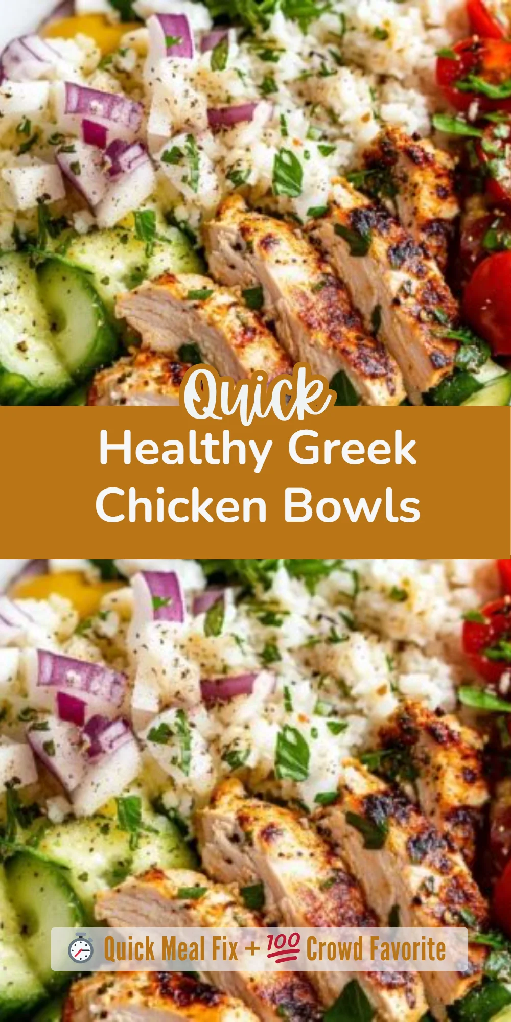 Healthy Greek Chicken Bowls