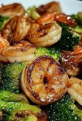 High-protein honey garlic shrimp dish served with vegetables on a plate