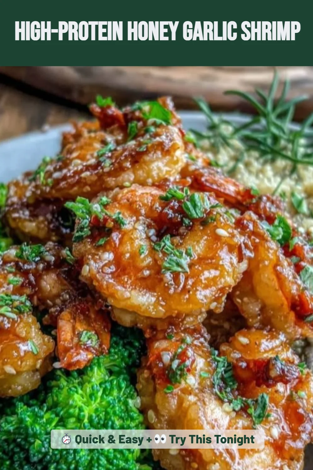 High-Protein Honey Garlic Shrimp