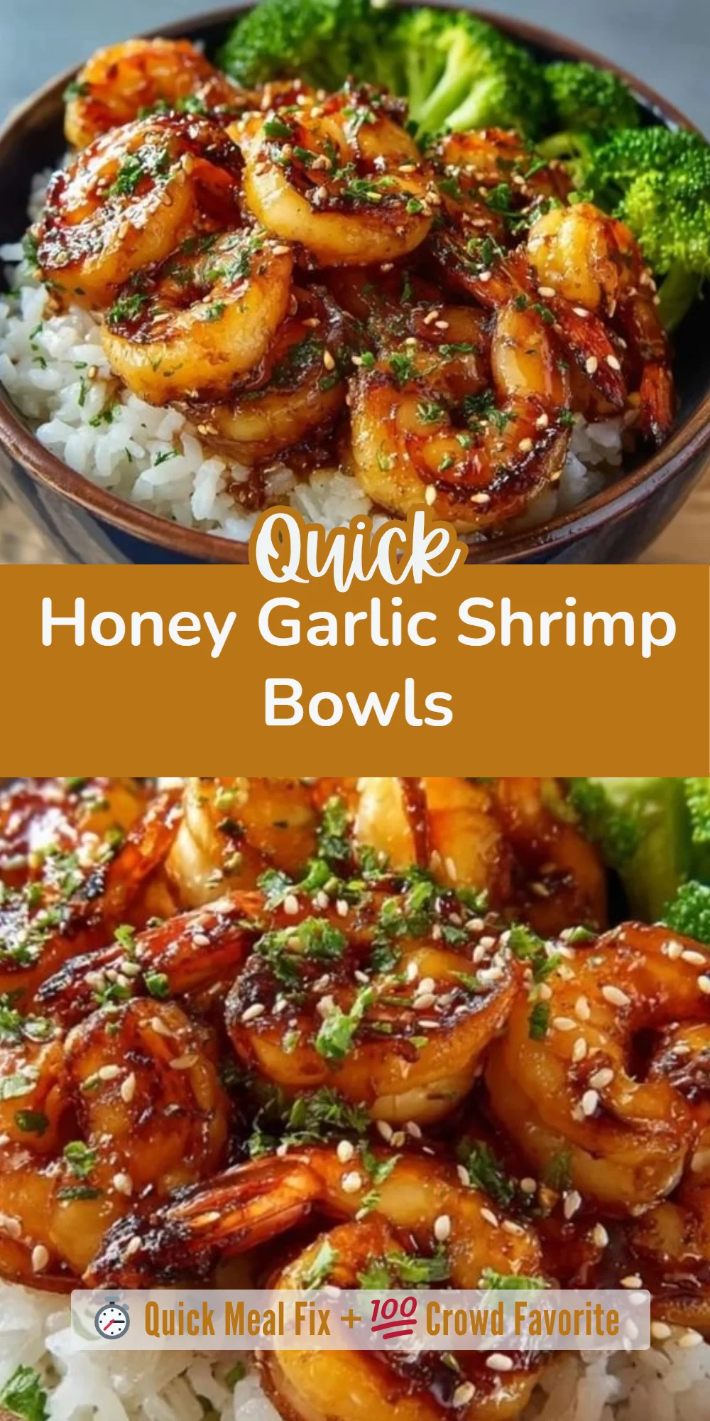 Honey Garlic Shrimp Bowls