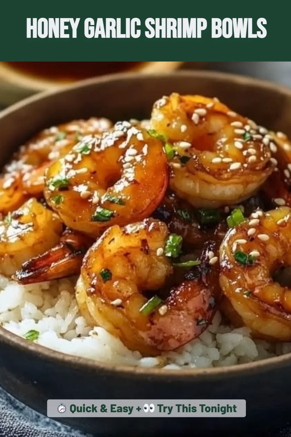 Honey Garlic Shrimp Bowls